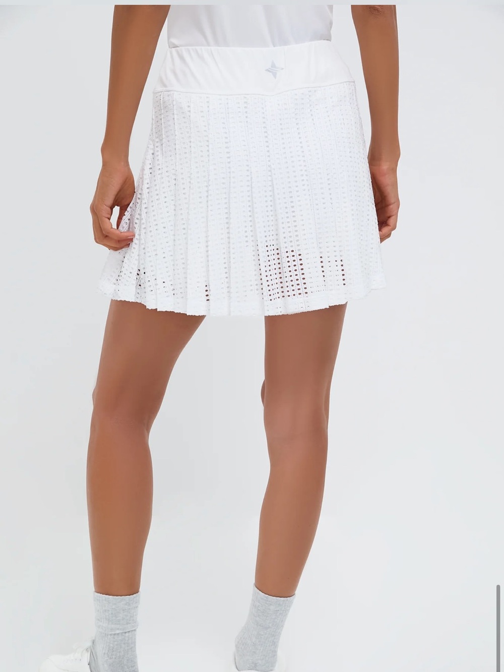Tuckernuck White Eyelet Pleated Mini Skirt - Picture 9 of 9